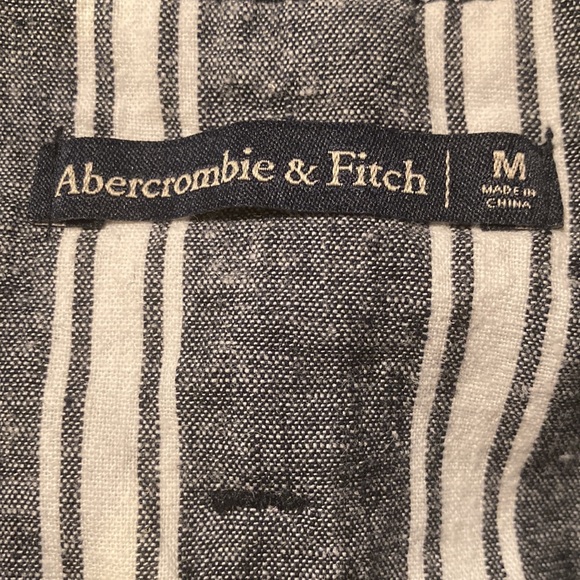 Abercrombie & Fitch Linen Pants Striped Size M - Picture 9 of 9